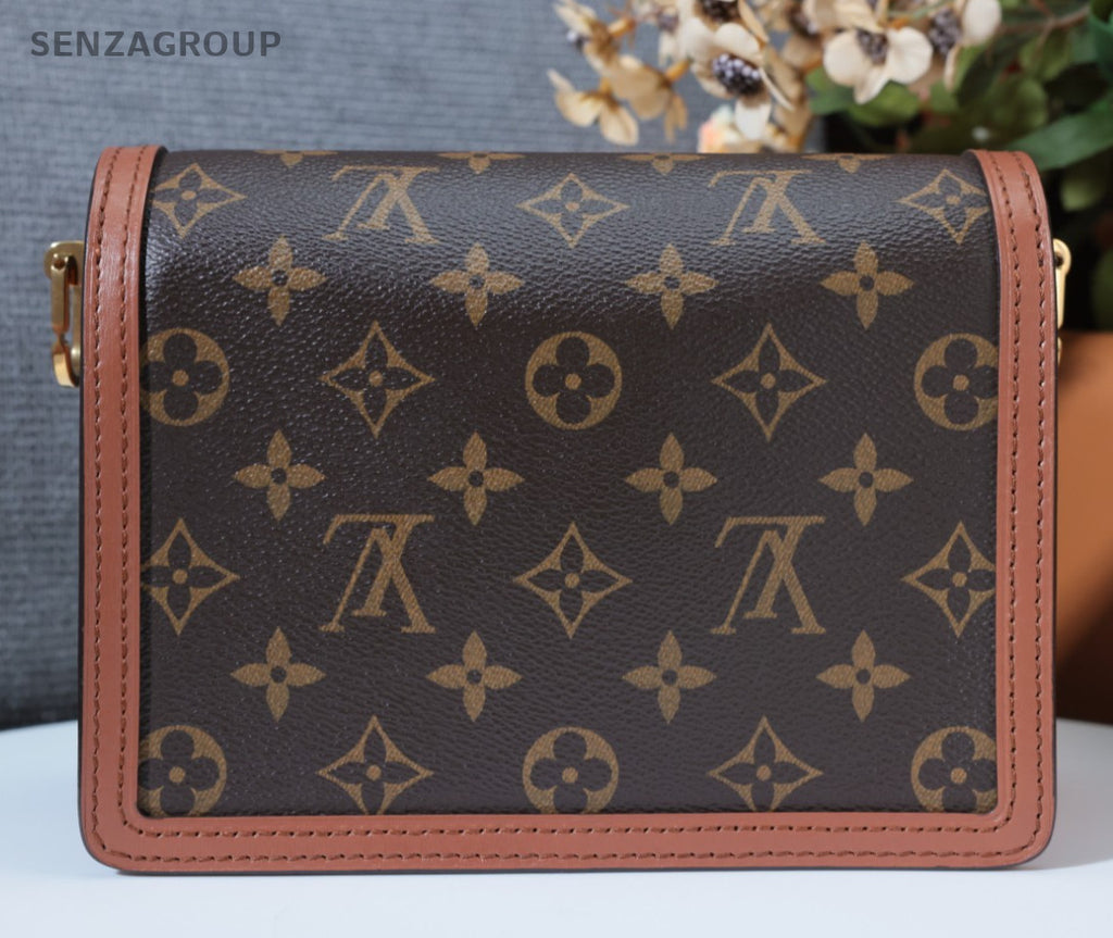 Louis Vuitton Dauphine Monogram PM Shoulder Bag Crossbody Brown Women Classic