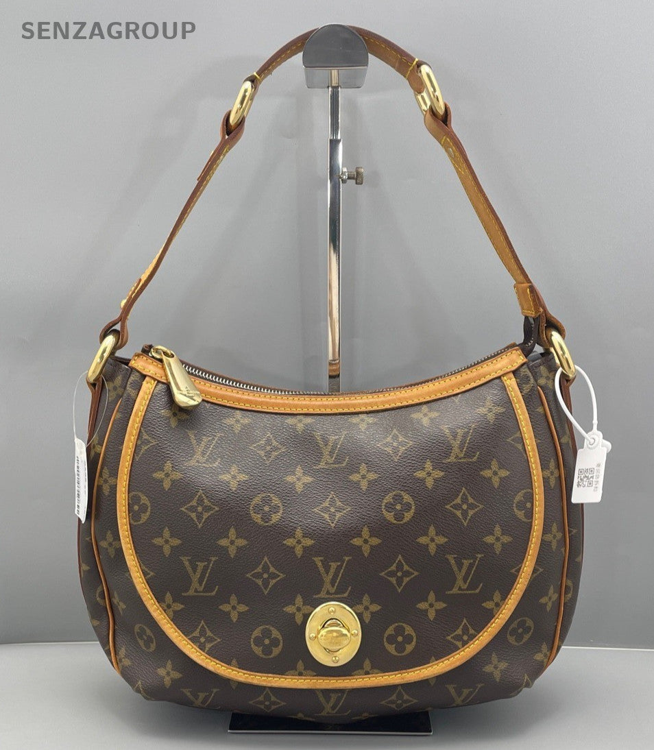 Louis Vuitton Monogram Pumpkin Underarm Shoulder Bag Brown Women