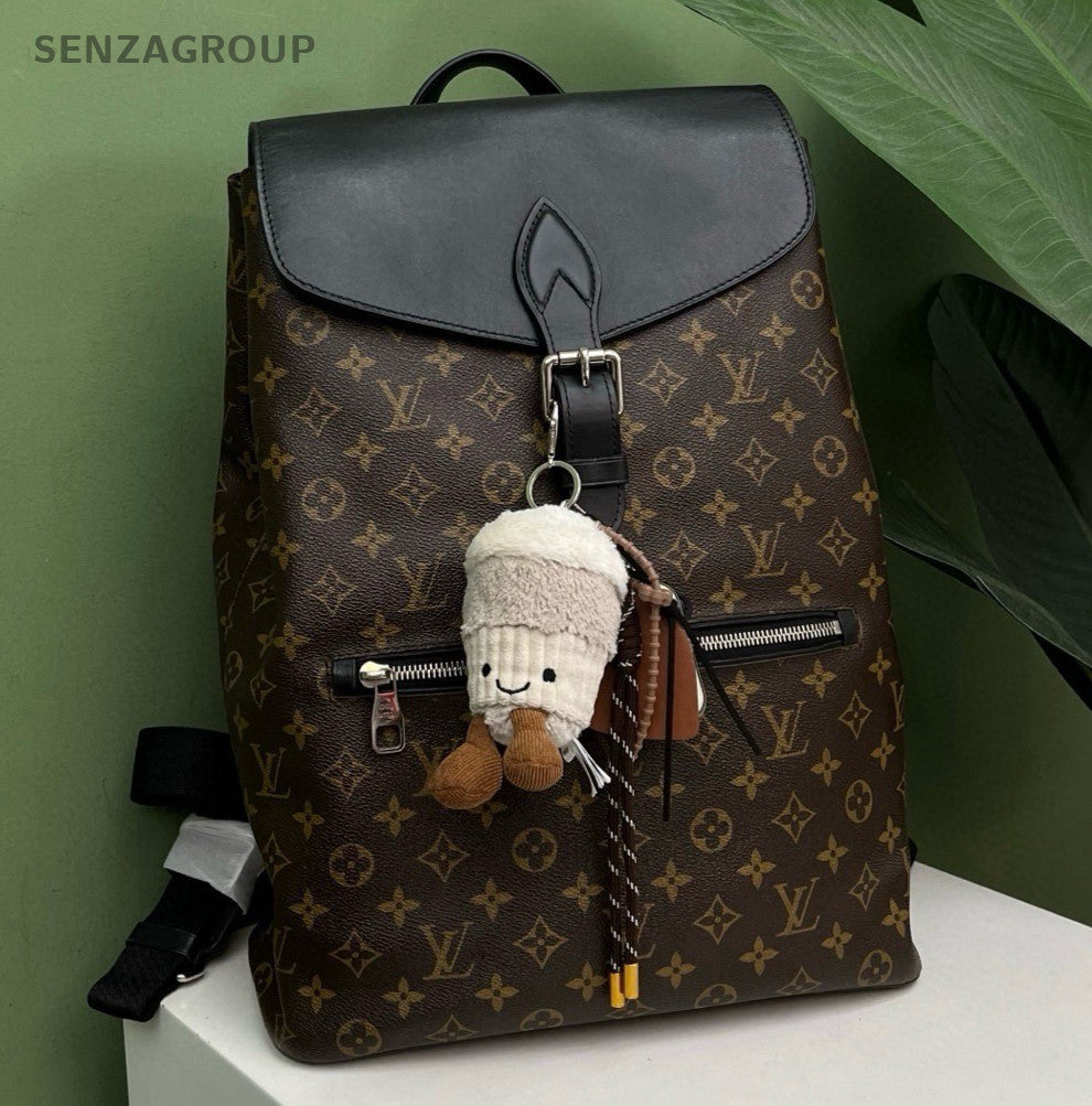 Louis Vuitton Palk Monogram Backpack Brown Silver Unisex Adults Classic