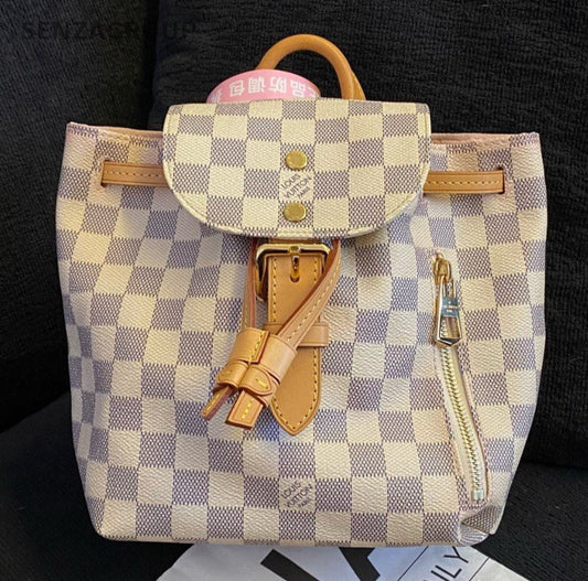 Louis Vuitton White Daimer Ebene Mini Backpack Used Women Classic