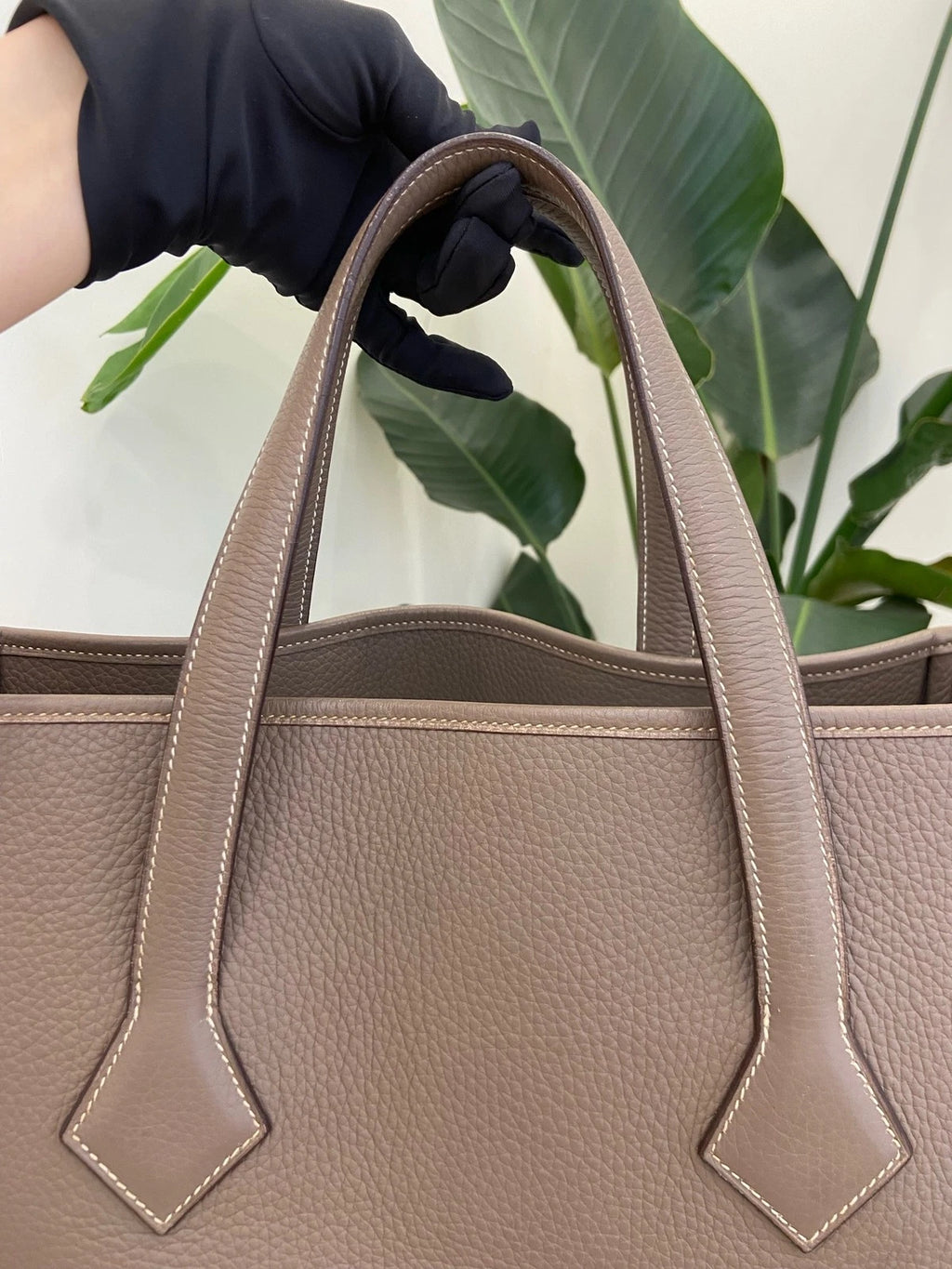 Hermes Victoria Tote Bag For Women Gray Leather