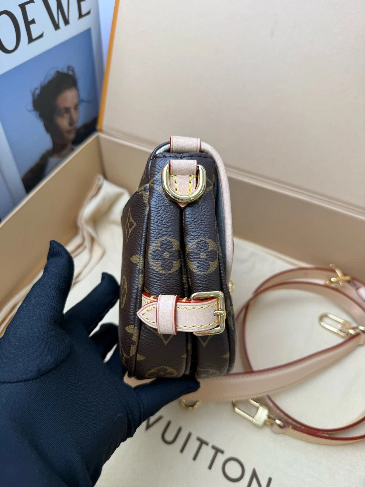 Louis Vuitton Twinstar BB Canvas Crossbody Handbag For Women