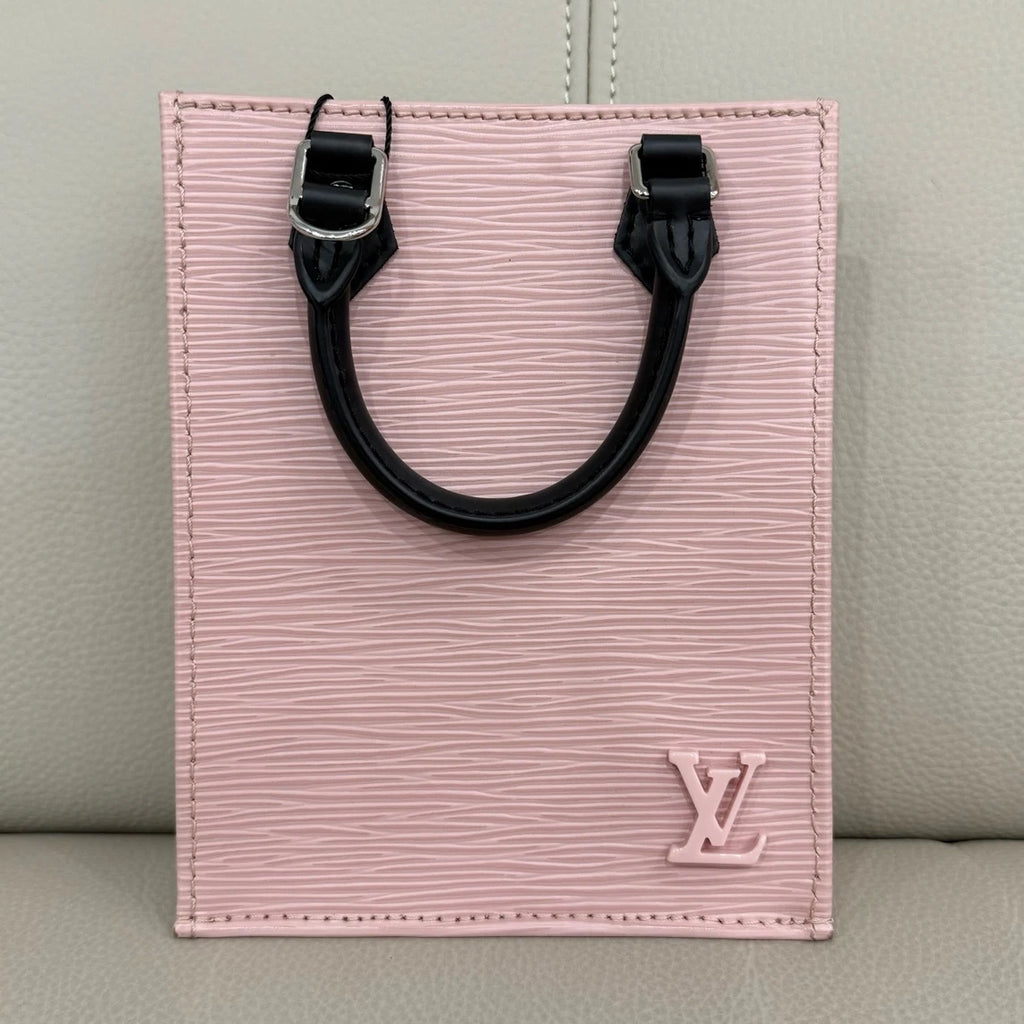 Louis Vuitton Canvas Limited Pink Mini Tote Sheet Music Bag For Women