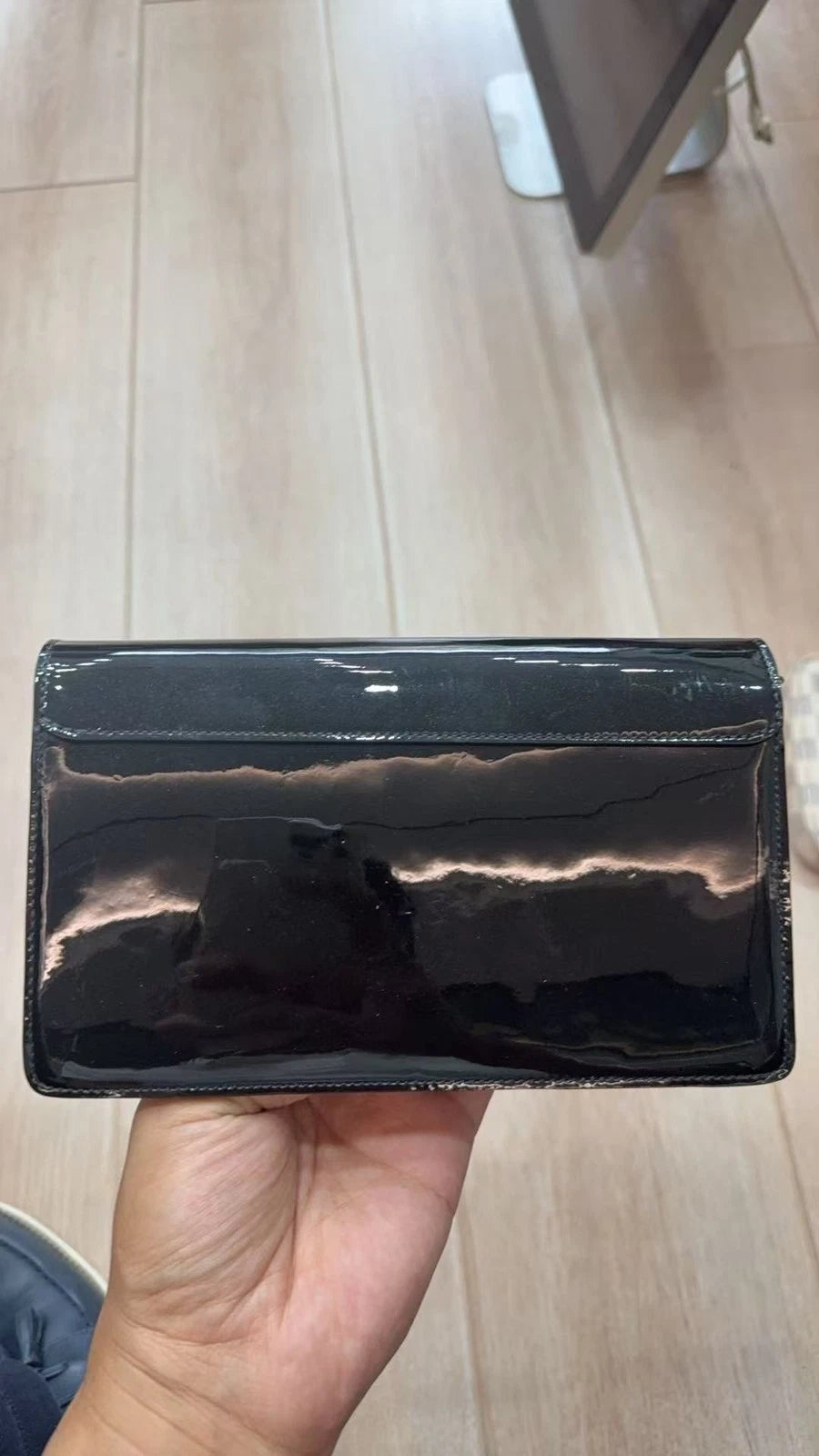 Louis Vuitton Black Patent Monogram Shoulder Crossbody For Women