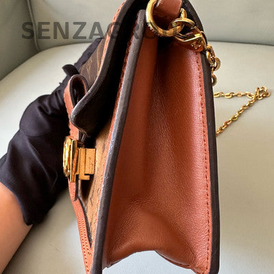 Louis Vuitton Monogram Dauphine Chain Wallet on Strap Crossbody Bag