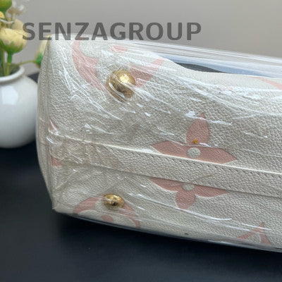 Louis Vuitton Carryall PM Monogram White Gold Shoulder Bag Women