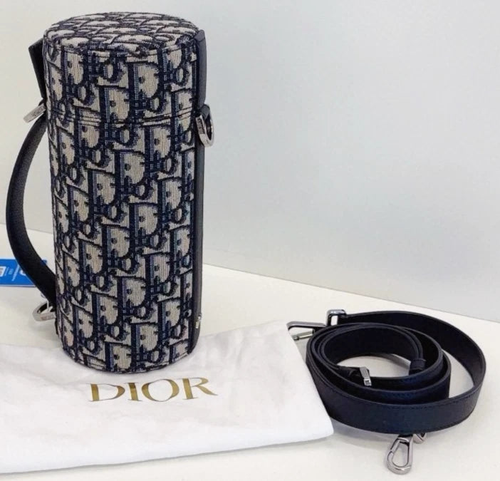 Christian Dior Monogram Cylinder-shaped Bag Top Handle 2-Way Crossbody - Pre-Owned