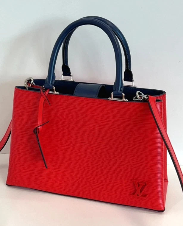 Louis Vuitton Kleber Epi Leather Top Handle 2-Way Shoulder Bag Red - Pre-Owned