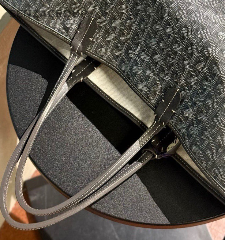 Goyard PM Tote Shoulder Bag Gray Used Women Classic Designer