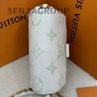 Louis Vuitton Favorite Monogram Chain Crossbody Bag White Green Women