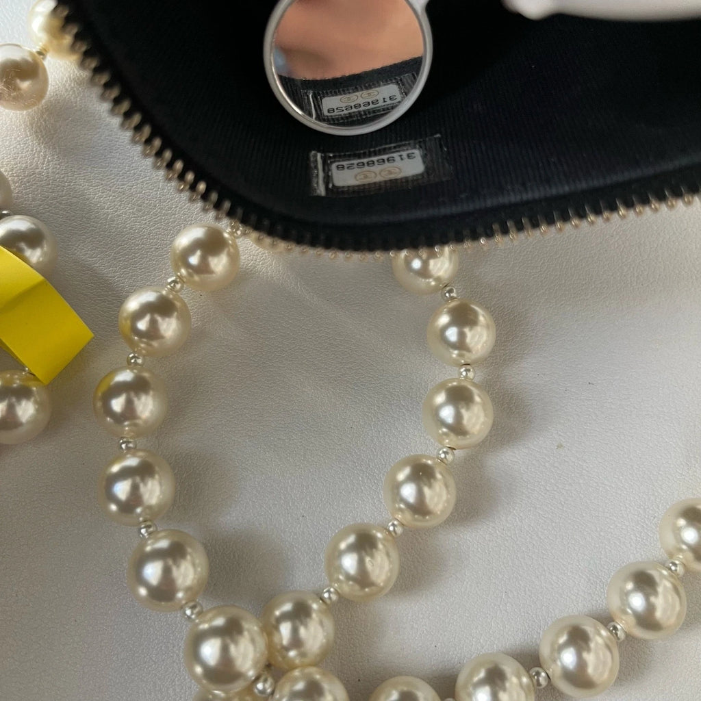 CHANEL Pearl Mini Box Chain Crossbody Shoulder Bag For Women