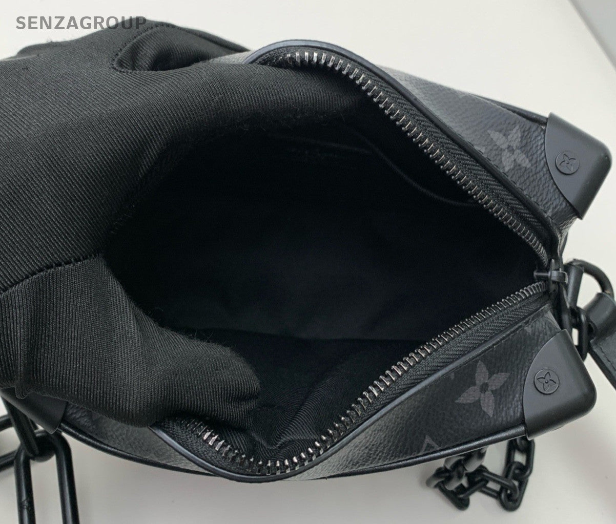 Louis Vuitton Soft Trunk Mini Monogram Crossbody Unisex Adults Black Classic