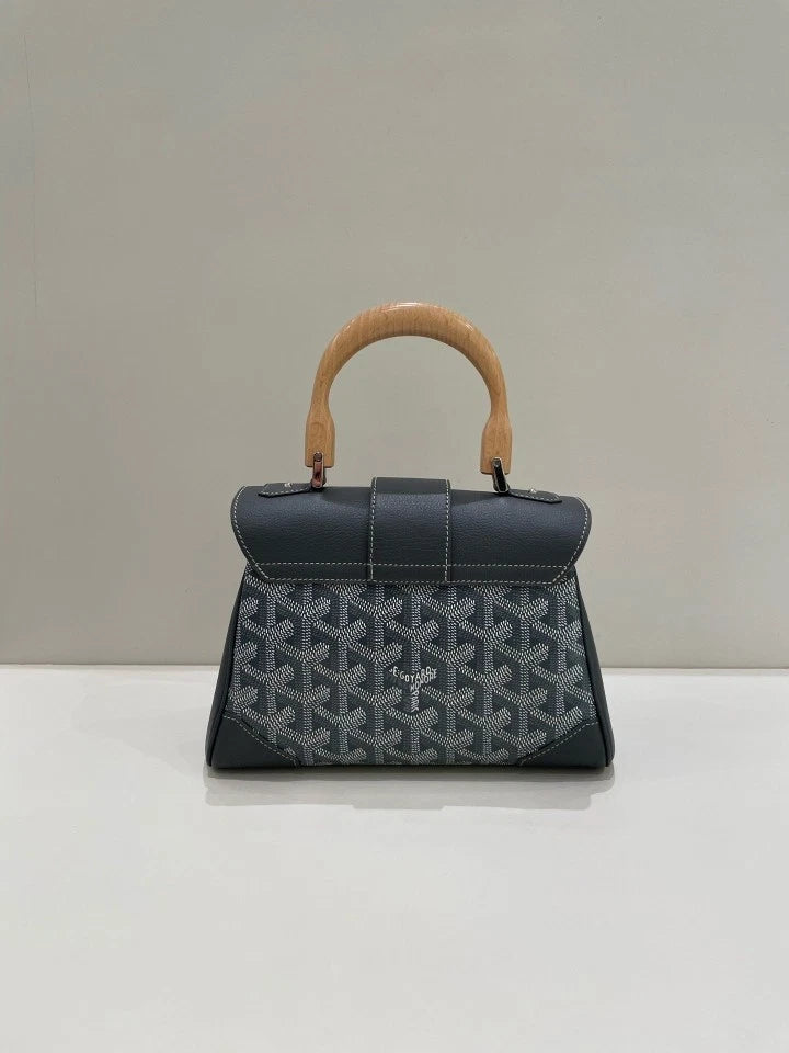 Goyard Saigon Mini Gray Top Handle Bag For Women