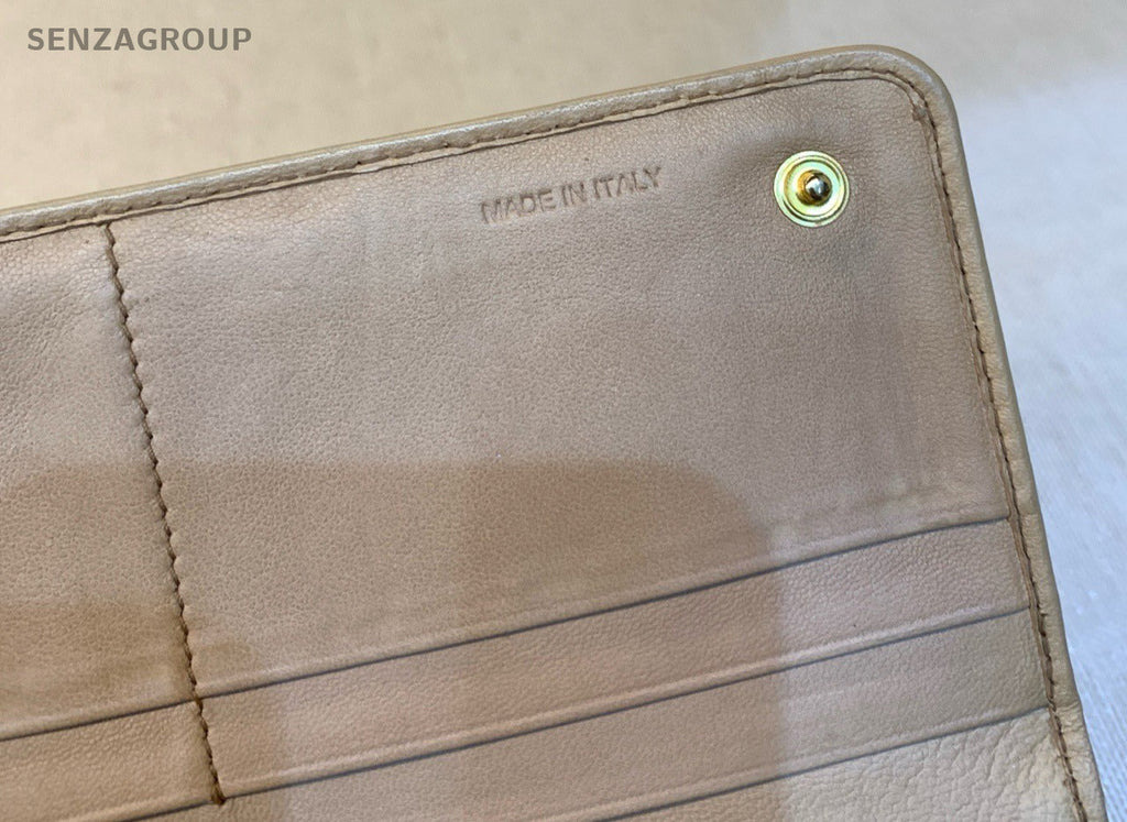 Prada Clutch Wallet Milk Tea Women