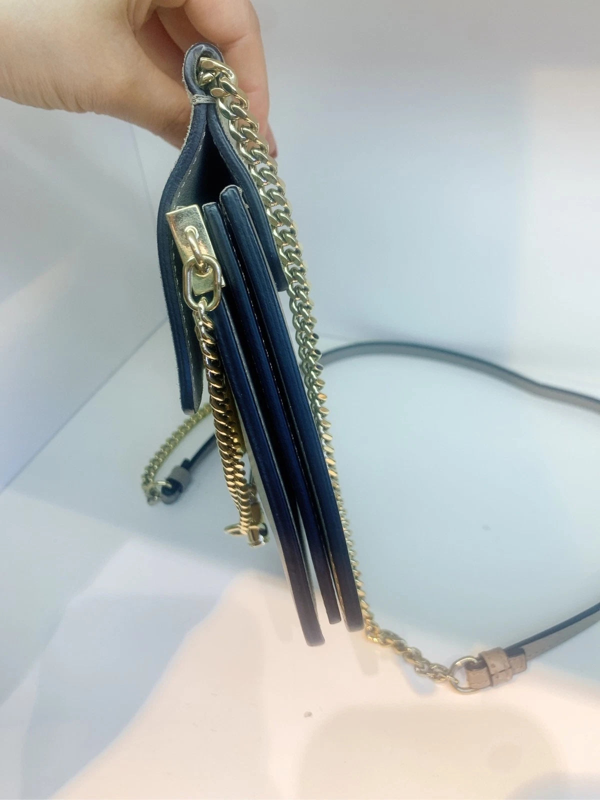 Chloe Faye Leather Grey Shoulder Crossbody Bag For Women