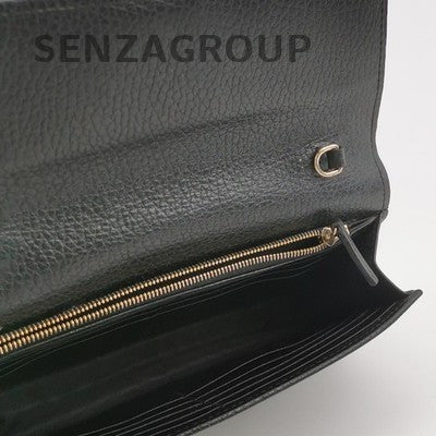 Gucci Black Gold Chain Shoulder Crossbody Bag Women's Fashion Classic