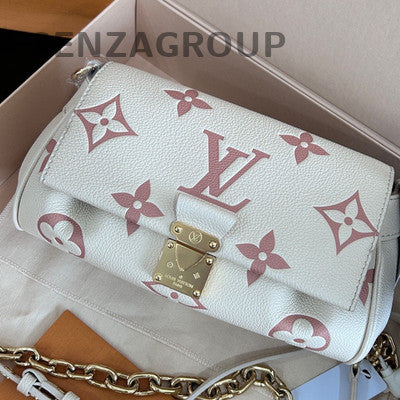 Louis Vuitton Monogram Cloud Chain Shoulder Crossbody Bag White Gold