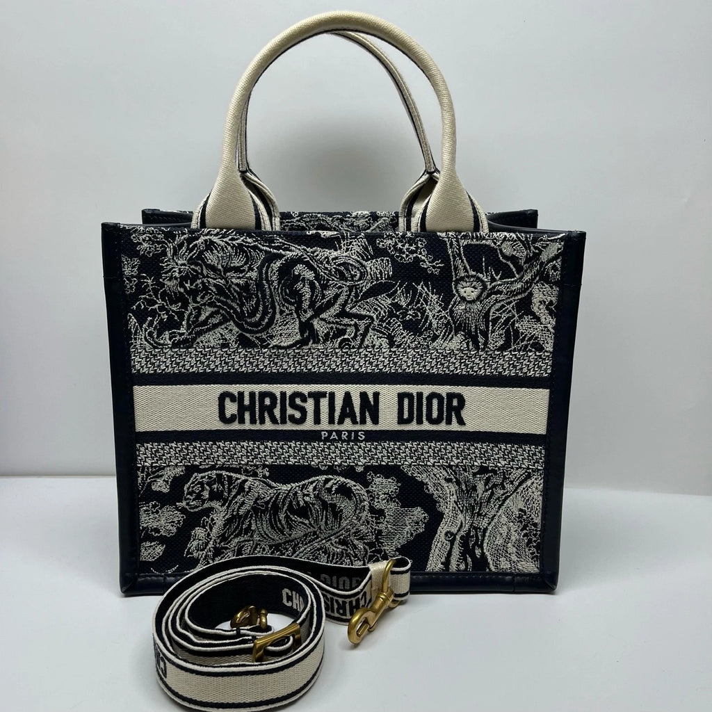 Dior 2024 Canvas Small Tote Bag Luxury Handbag For Women