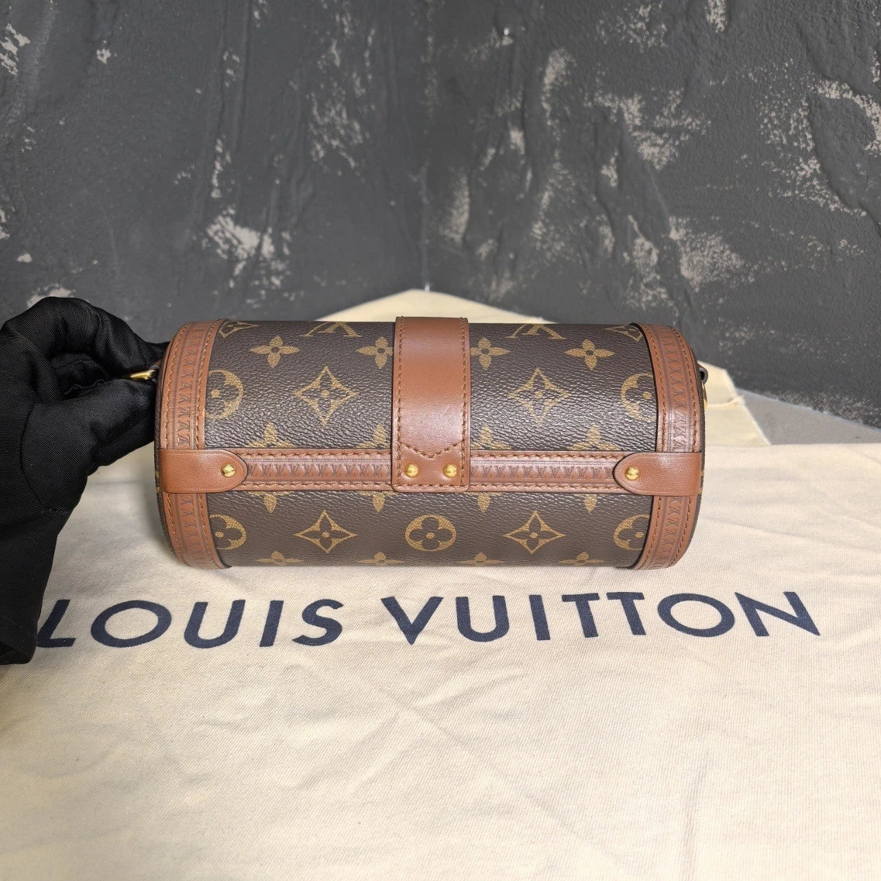 Louis Vuitton Papillon Canvas Shoulder Bag For Women