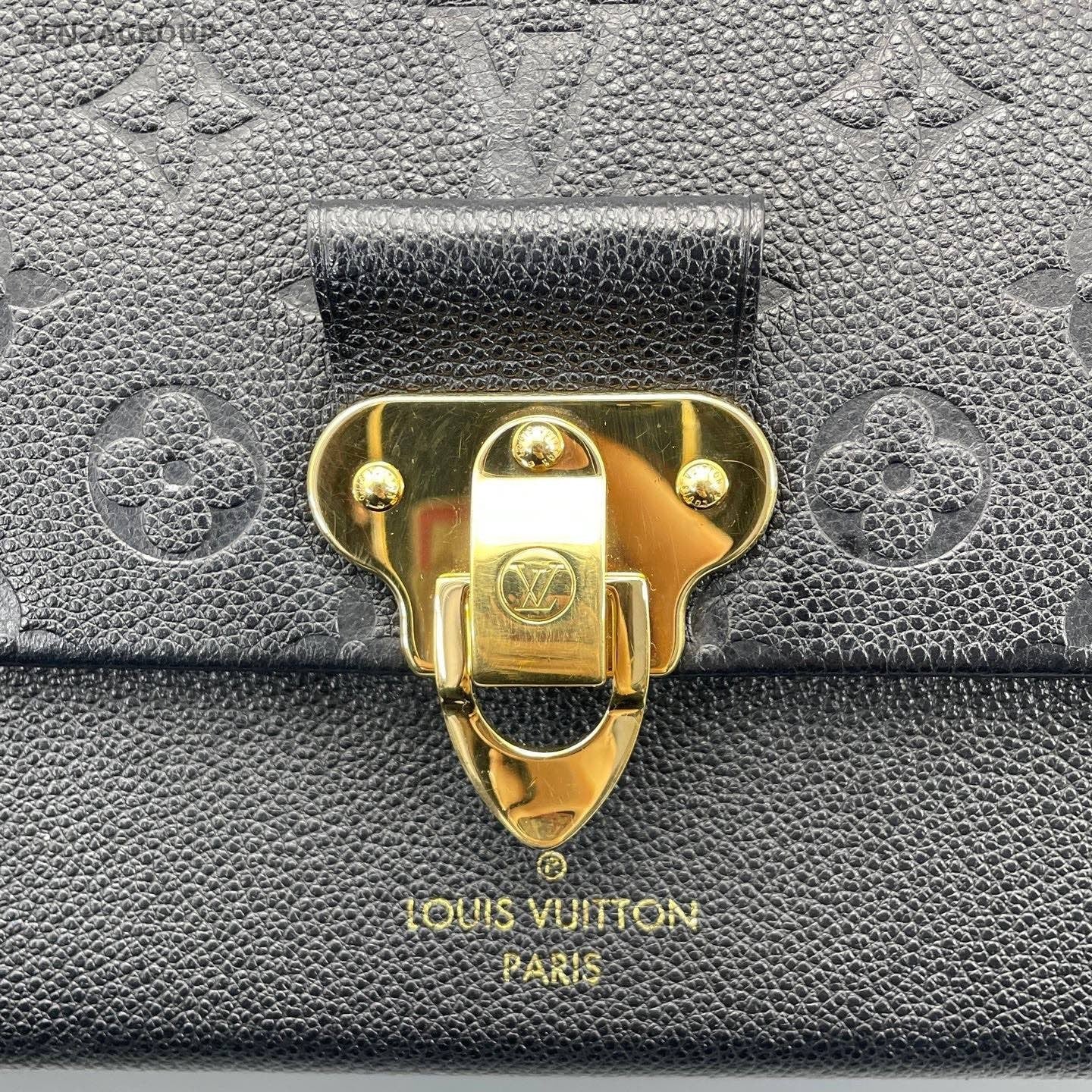 Louis Vuitton Vavin MM Black Monogram Chain Shoulder Bag Women Classic
