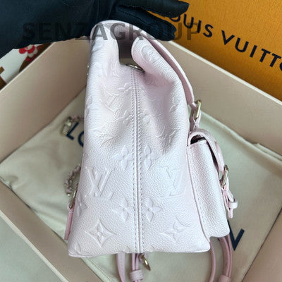 Louis Vuitton Pink Gold Monogram Chain Backpack Women's Classic Fashion