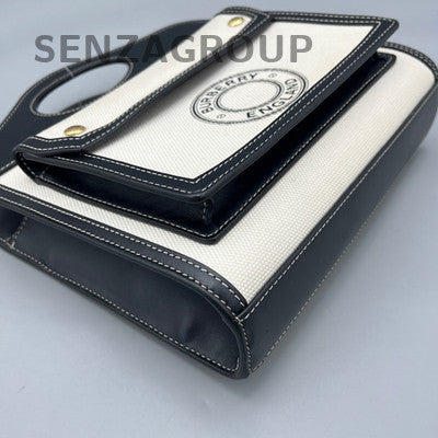 Burberry Black White Shoulder Crossbody Bag Women Classic Fashion