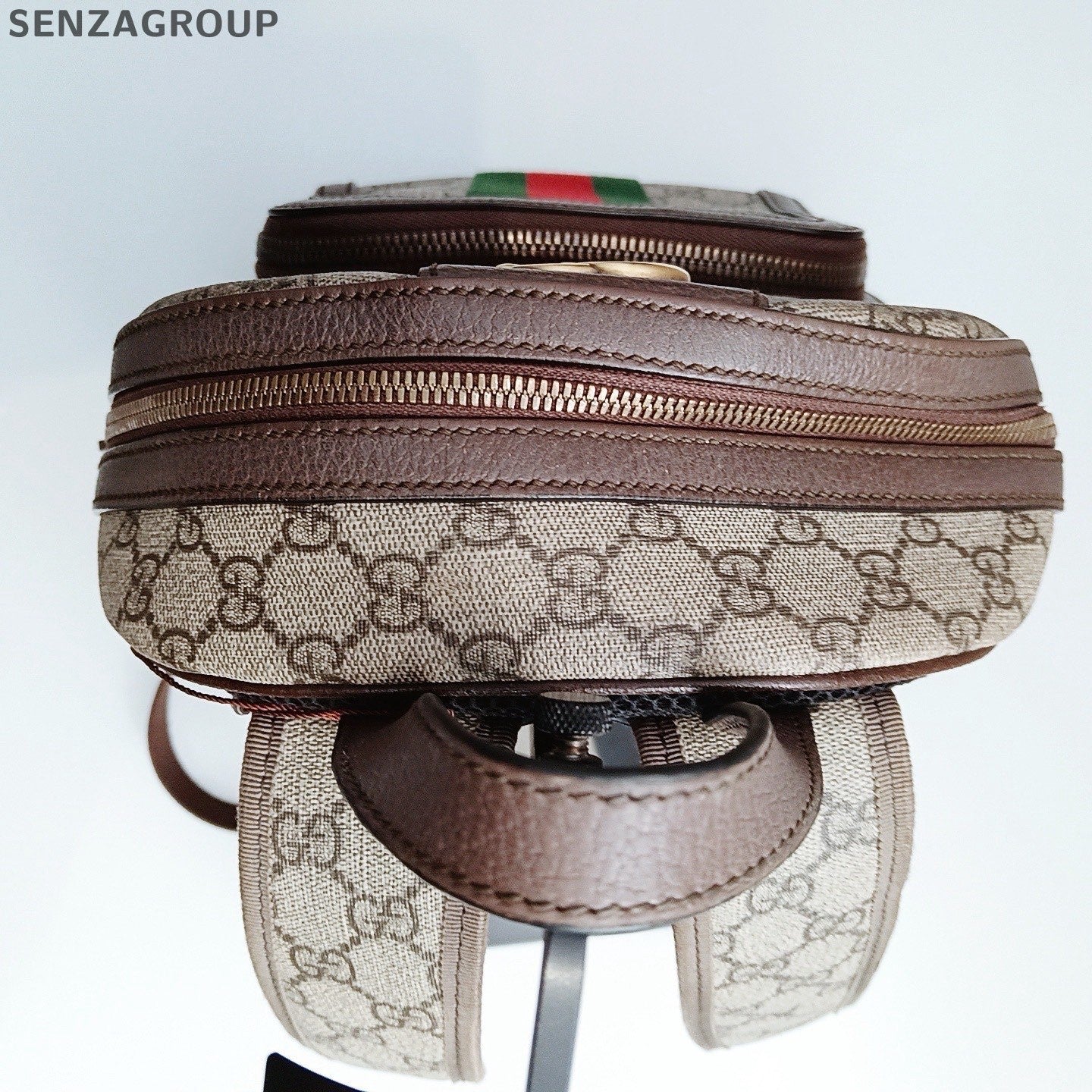 Gucci Ophidia PM Backpack Brown Gold Unisex Adults Classic