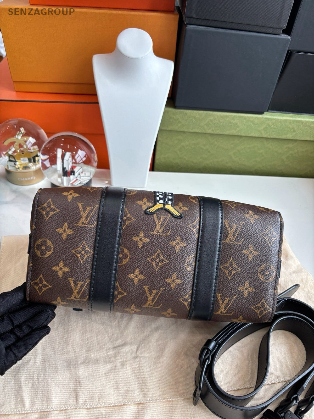 Louis Vuitton M45652 Friends City Keepall Monogram Black Crossbody bag