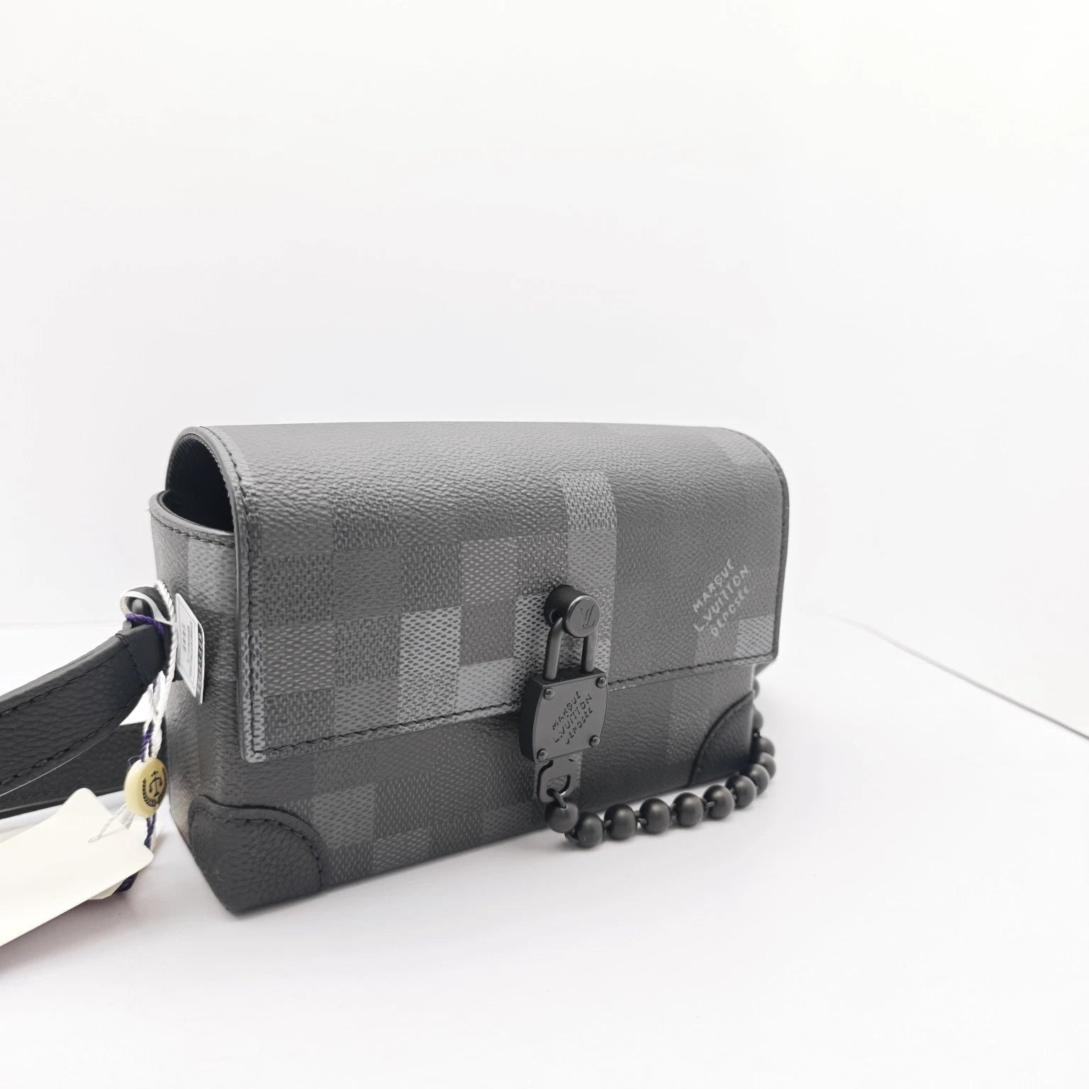 Louis Vuitton Steamer Checkerboard Black Crossbody Camera Box Bag For Women