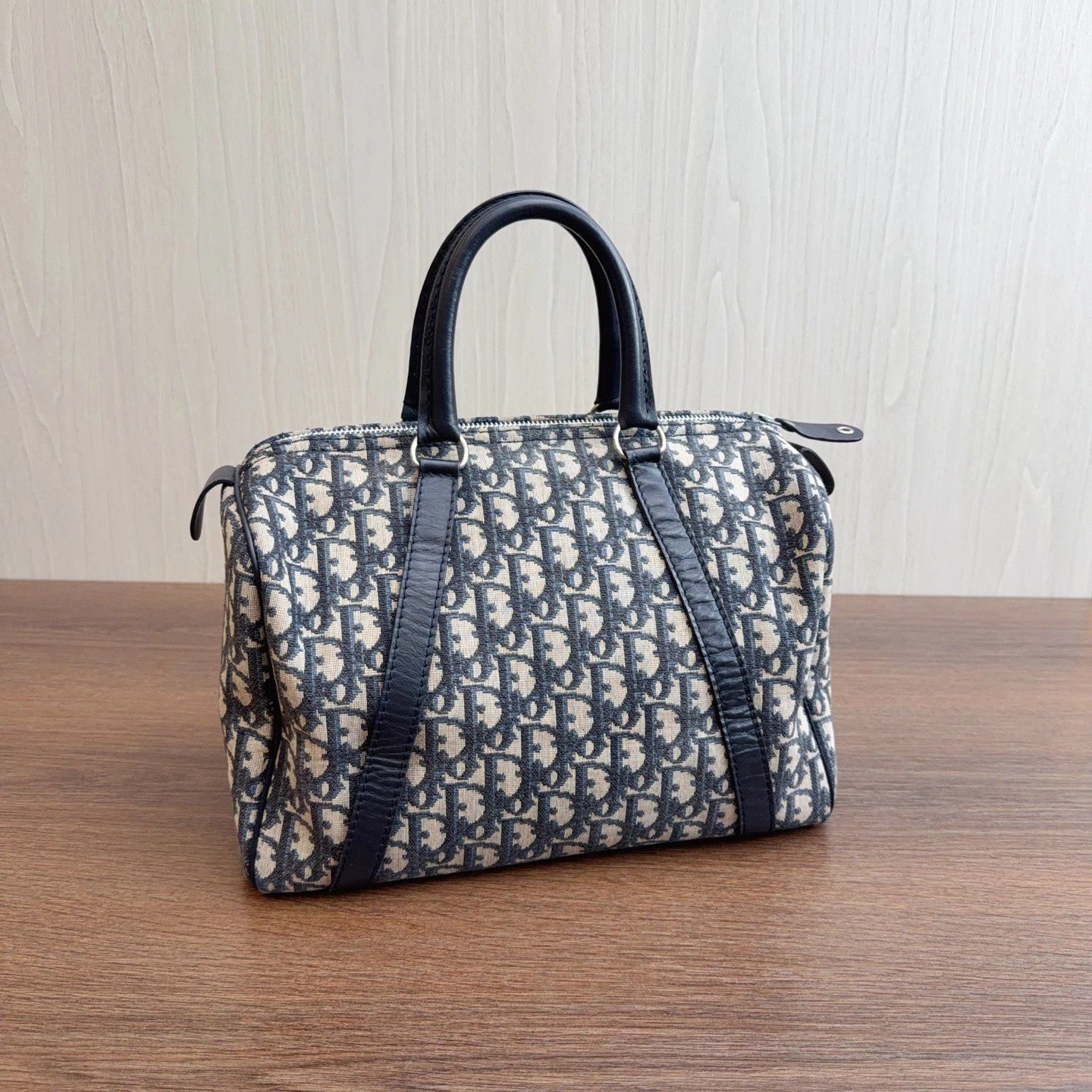 Christian Dior Vintage Boston Oblique Top Handle Bag Women Fashion