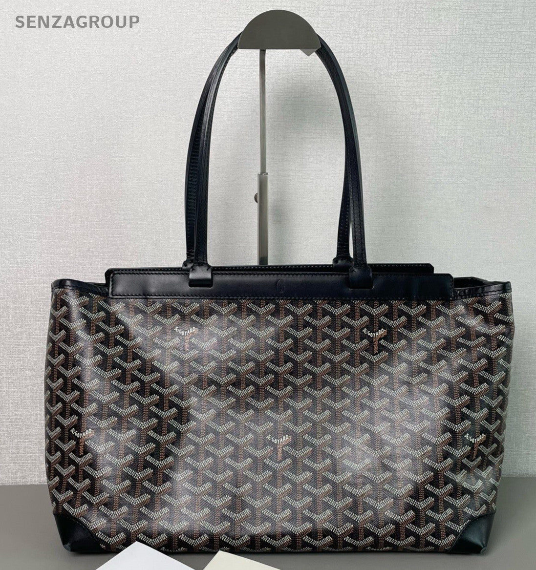 Goyard Bellechasse Tote Shoulder Bag Black Used Women Classic