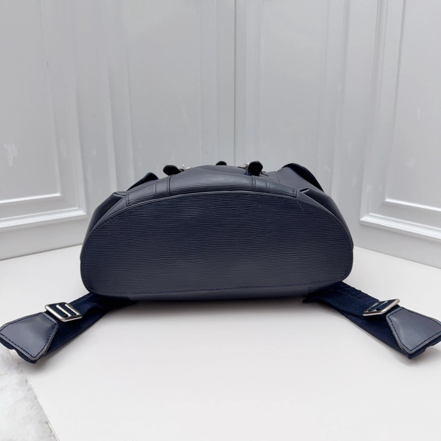 Louis Vuitton Christopher Epi Calfskin Blue Backpack Top Handle Bag
