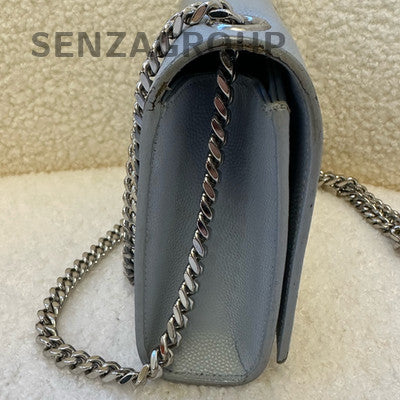 Saint Laurent Kate Small Light Blue Silver Chain Crossbody Bag