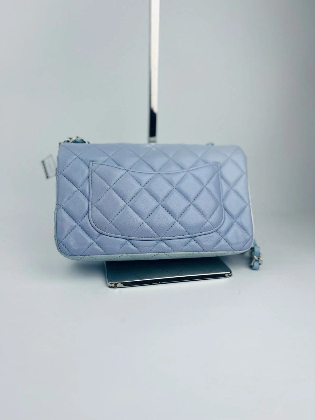 CHANEL Calfskin Blue Gradient Large Mini Crossbody Bag for Women