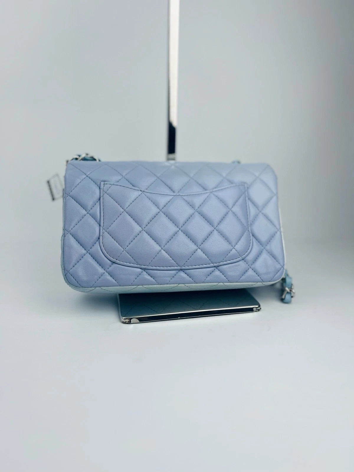 CHANEL Calfskin Blue Gradient Large Mini Crossbody Bag for Women