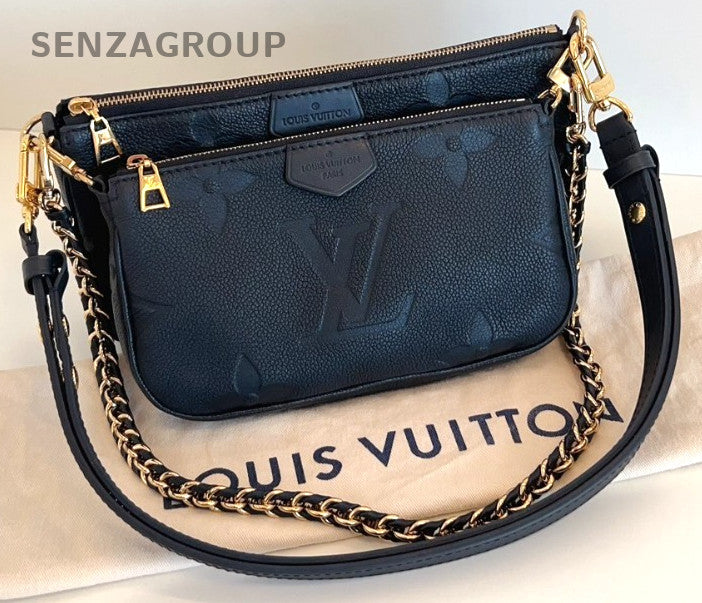 Louis Vuitton MULTIPOCHETTE Monogram Empreinte Shoulder bag Women Black