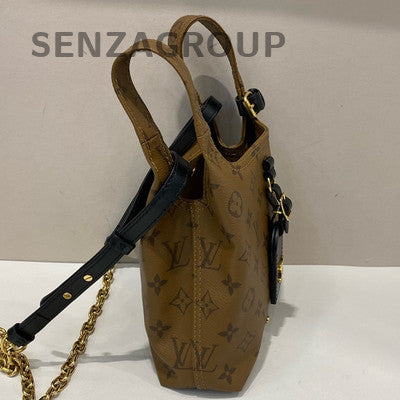 Louis Vuitton Monogram Atlantis BB Bucket Bag with Chain Strap