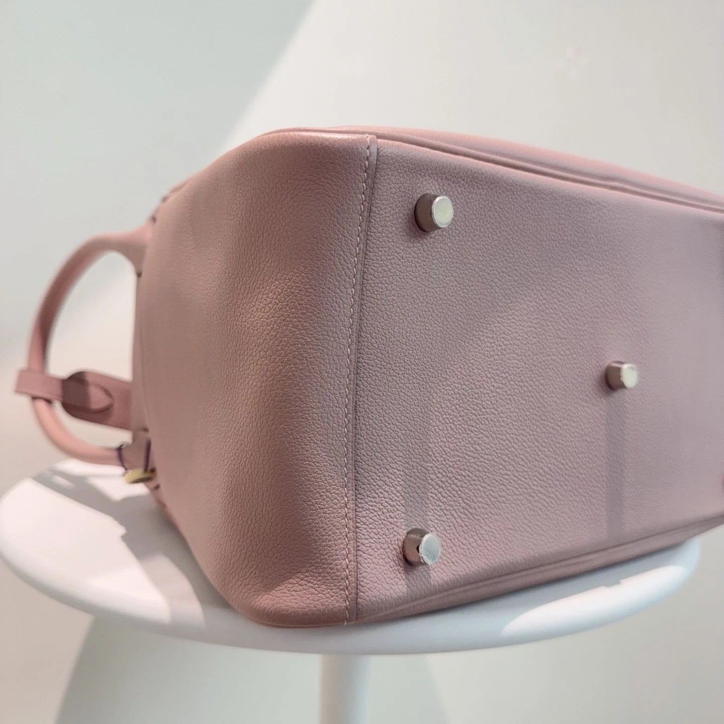 Hermes Lindy 30 Top Handle Bag Clemence Leather Shoulder