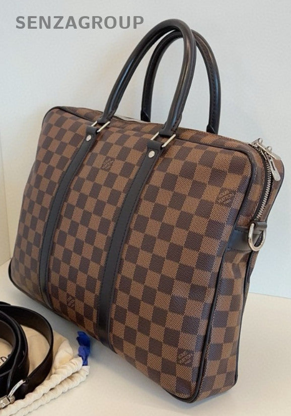 Louis Vuitton Briefcase Damier Ebene Handbag 2way Shoulder bag Brown