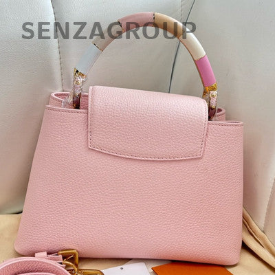 Louis Vuitton Capucines BB Taurillon Pink Handbag Shoulder Bag Women