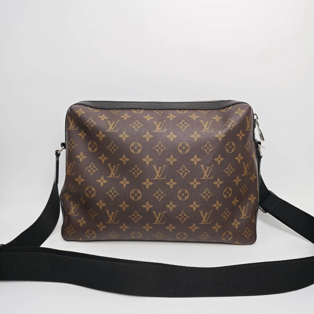 Louis Vuitton Monogram Brown Leather Crossbody Briefcase For Women