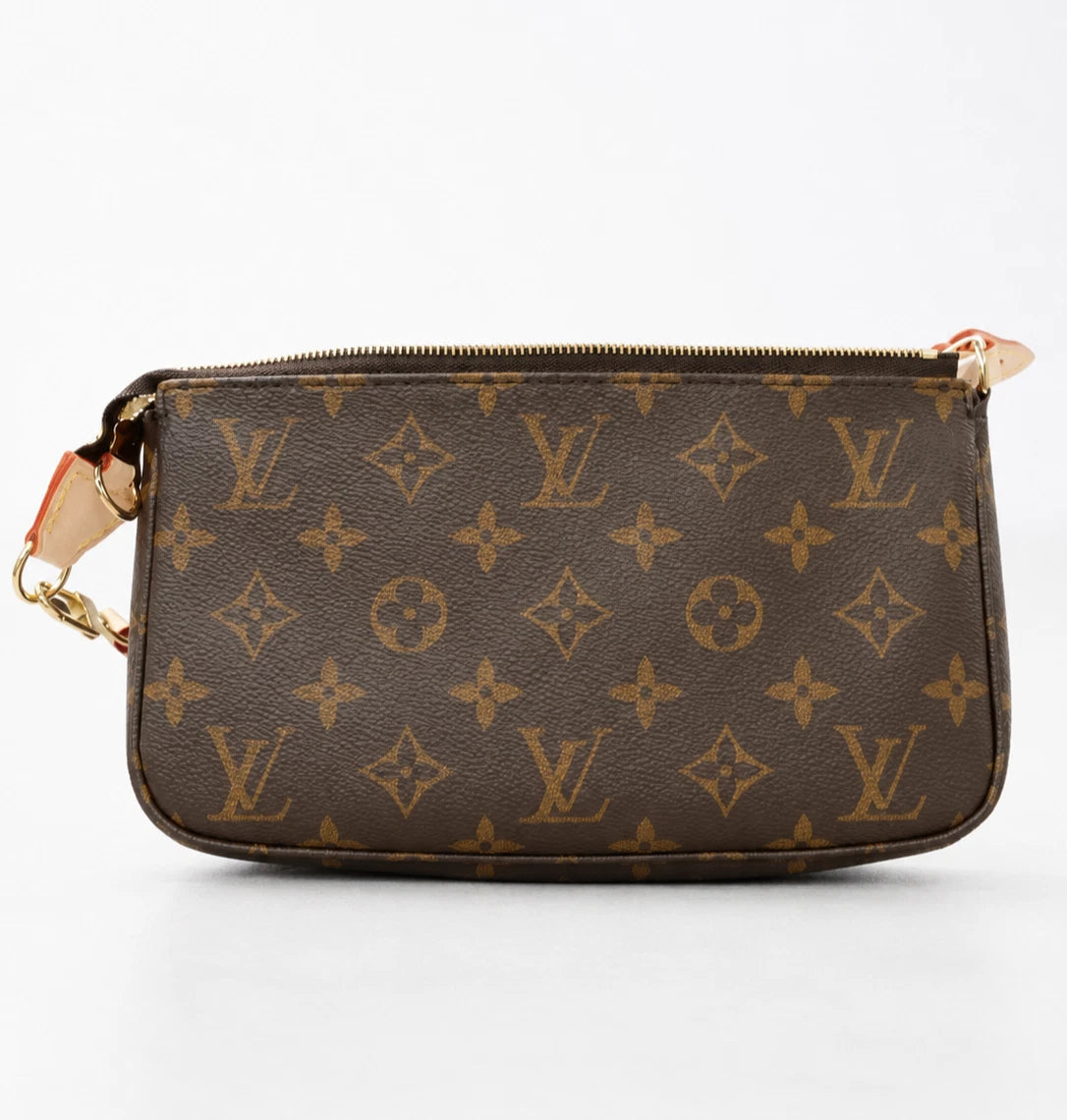Louis Vuitton Pochette Accessories Monogram Canvas Shoulder Bag Excellent