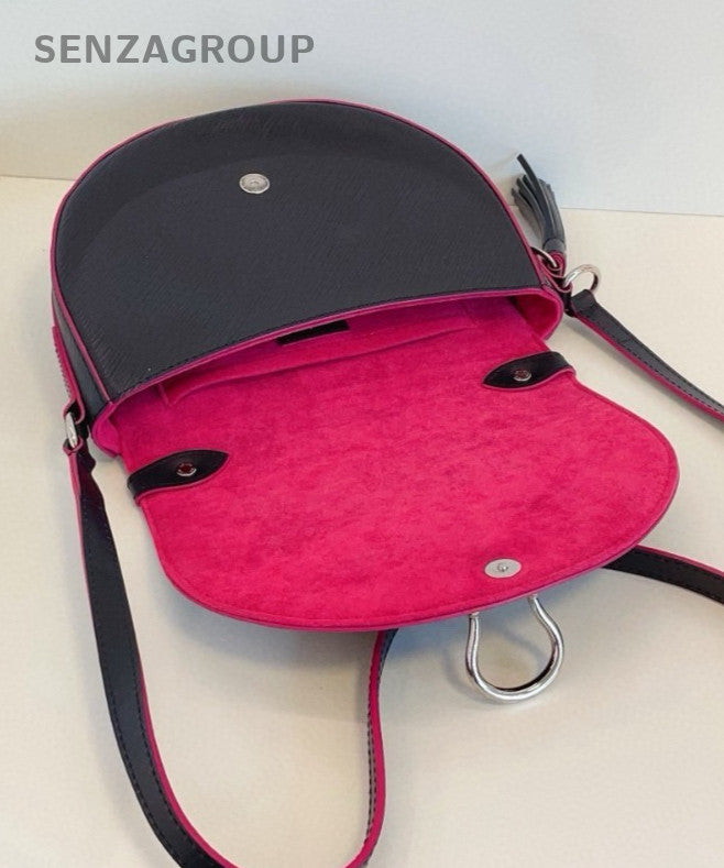 Louis Vuitton Saint Cloud Saddle Epi Leather Shoulder bag Crossbody Black Women