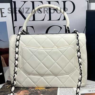 Chanel Trendy CC Medium White Quilted Chain Shoulder Bag