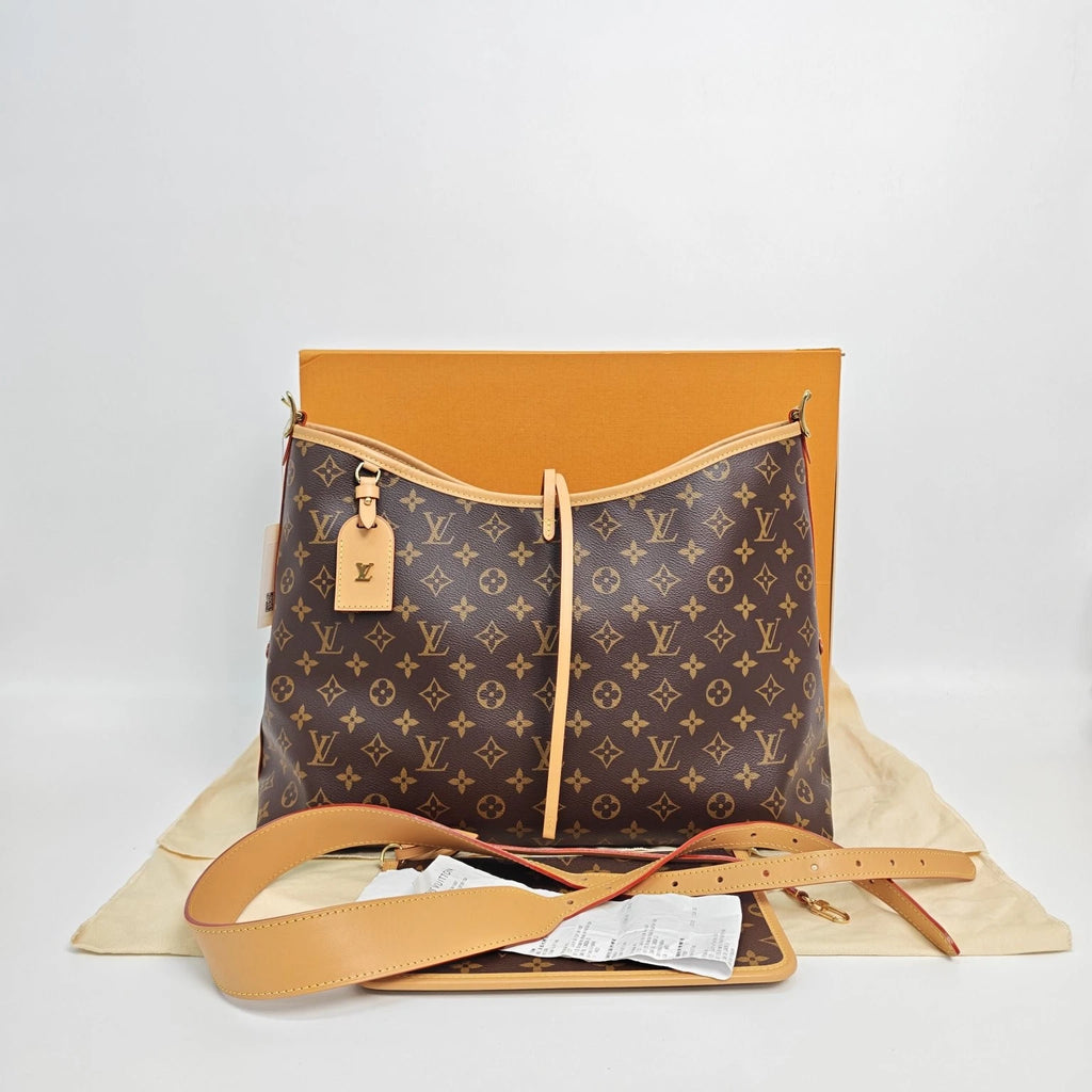 Louis Vuitton Carryall Monogram Canvas Tote Bag Excellent