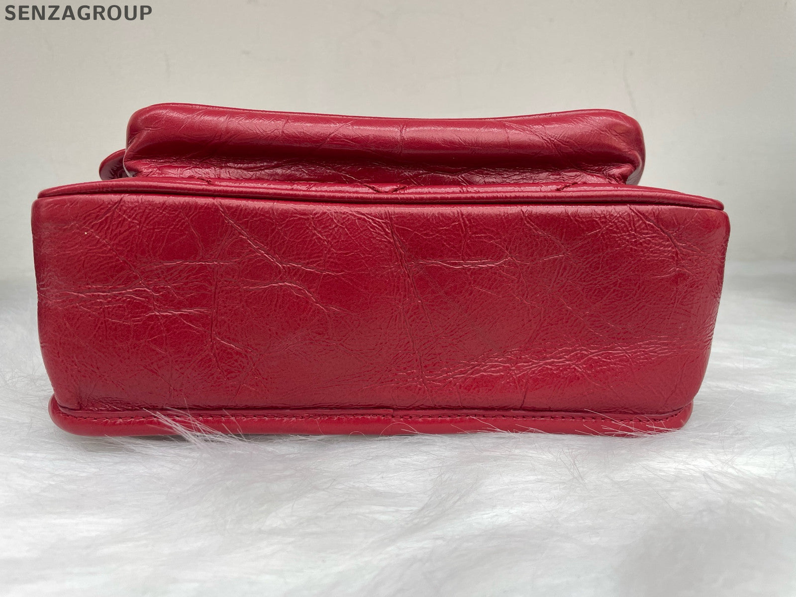 Saint Laurent Red Niki Chain Crossbody Bag Small Classic Women's