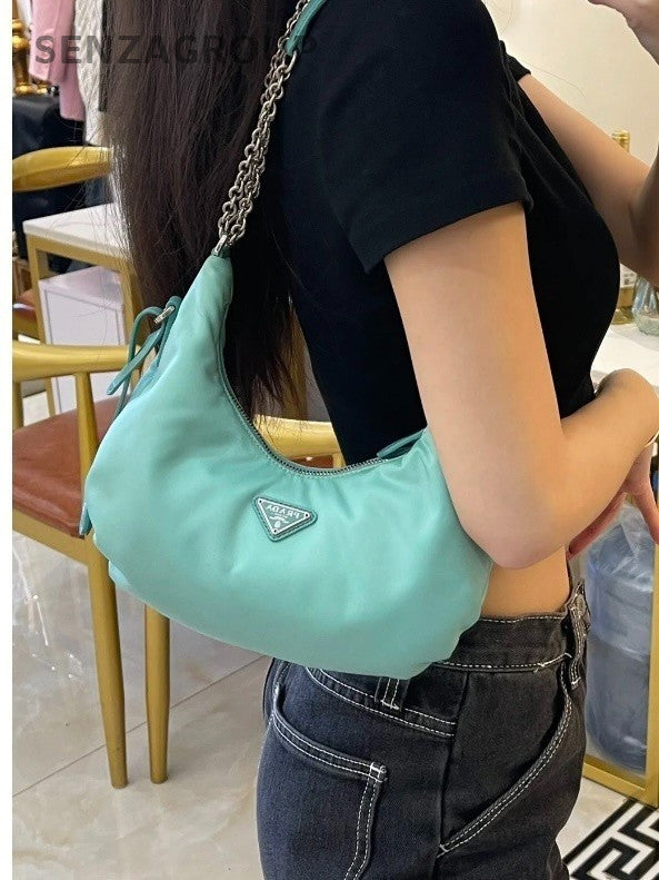 Prada Re-Edition Hobo Shoulder Crossbody Bag Rare Green Classic Women