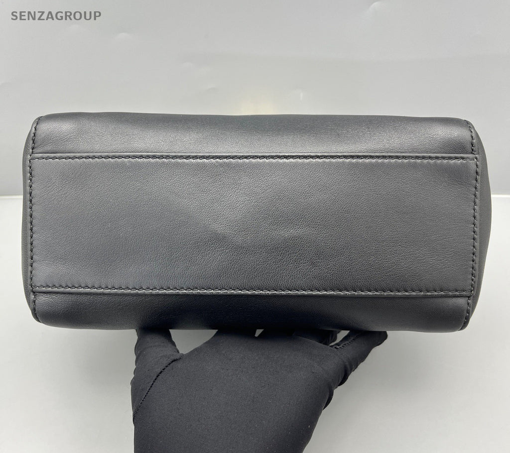 Fendi Peekaboo PM Top Handle Bag Crossbody Black Gold Women Classic