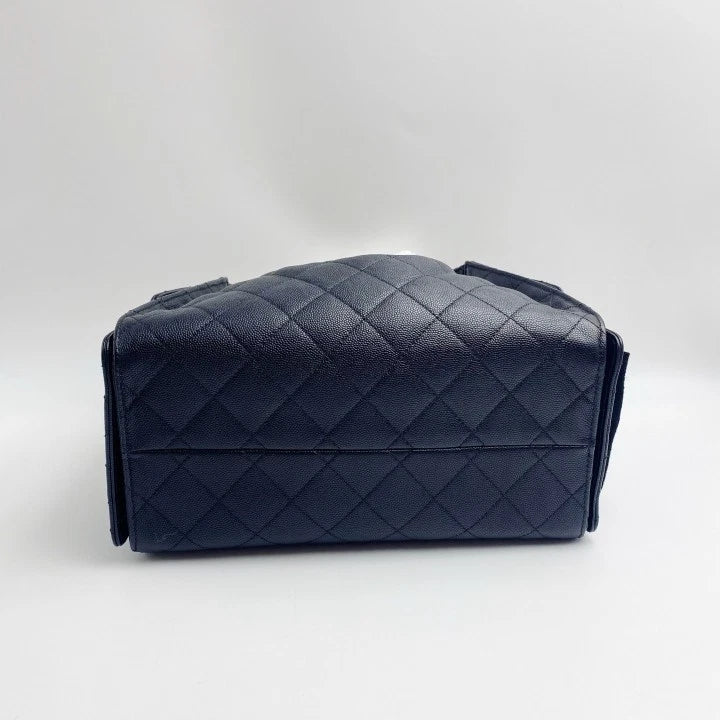 CHANEL 25BAG Black Calfskin Small Shoulder Bag For Women