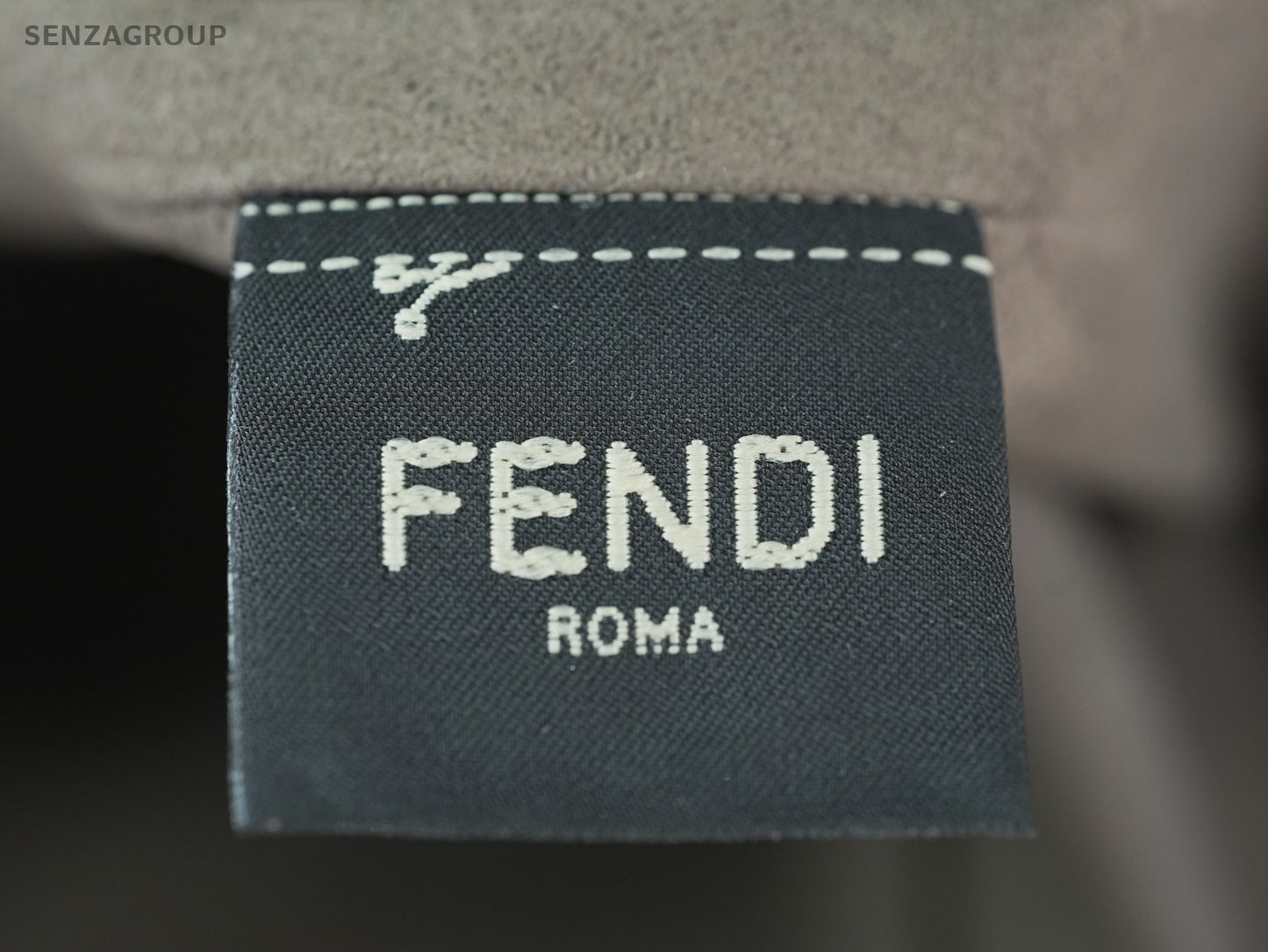 FENDI Classic Logo Bucket Drawstring Shoulder bag Brown